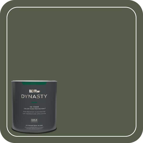 BEHR DYNASTY 1 qt. #430F-7 Windsor Moss Semi-Gloss Exterior Stain-Blocking Paint & Primer
