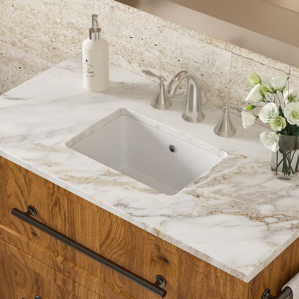 04AW Sebastien Meunier タンクトップ Dueyeeri 17 in. x 12 in. Undermount Rectangular Bathroom Sink with