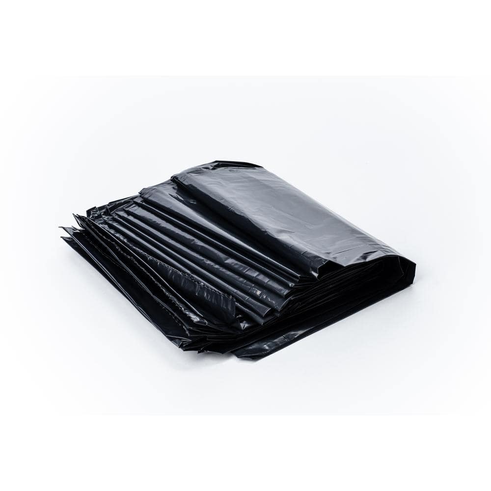 50-55 Gallon 1.7 MIL Black Trash Bags - 36 x 58 - Pack of 100 - For  Contractor, Industrial, & Commercial