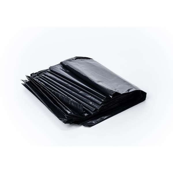 Aluf Plastics 55 Gal. Heavy-Duty Black Trash Bags for Rubbermaid