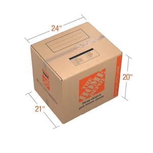 24 in. L x 20 in. W x 21 in. D Heavy-Duty Extra-Large Moving Box with Handles (90-Pack)