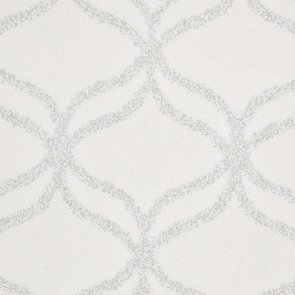 Lifeproof 8 in. x 8 in. Pattern Carpet Sample - Kensington - Color Snowflake