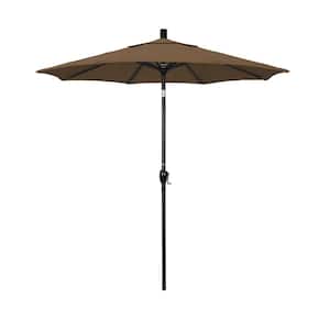 7-1/2 ft. Aluminum Push Tilt Patio Market Umbrella in Sesame Olefin