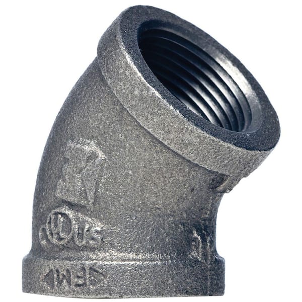 Southland 2 in. Galvanized Malleable Iron 45 Degree FPT x FPT Elbow