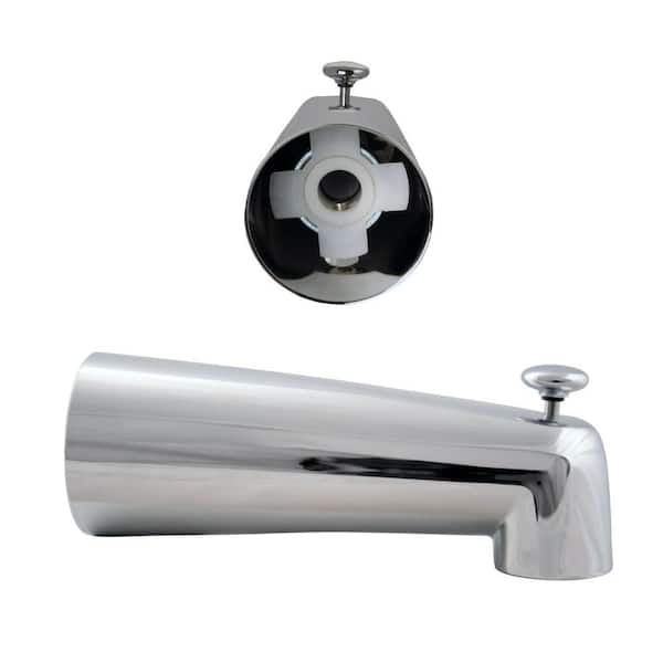 Westbrass 7 in. Diverter Spout in Polished Chrome
