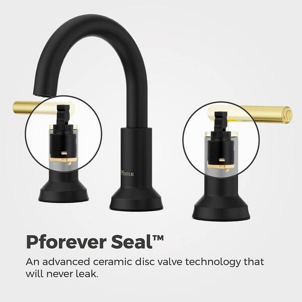 Pfister Capistrano 8 in. Widespread Double Handle Bathroom Faucet
