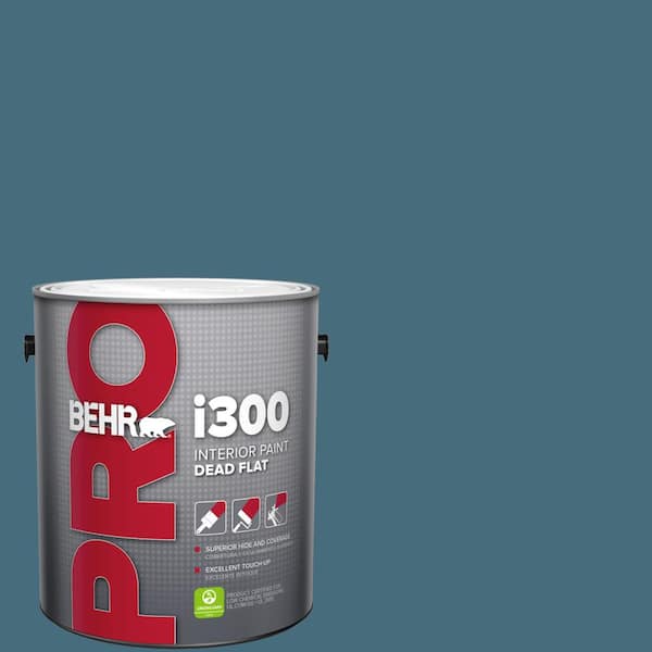 1 gal. #S480-6 Poseidon Dead Flat Interior Paint