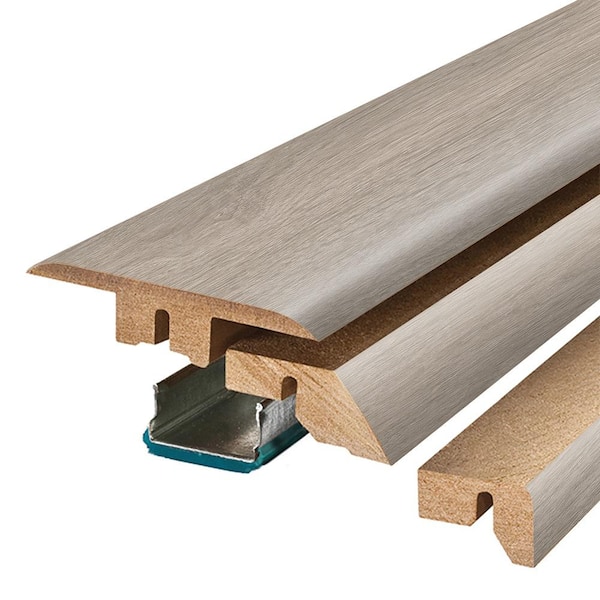 PERFORMANCE ACCESSORIES Alpaca 0.75 in. T x 2.37 in. W x 78.7 in. L Textured Wood Look Laminate Moulding/Trim 4 in 1 Molding