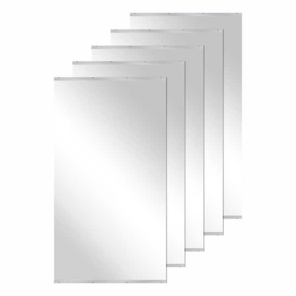 LuxHomez Extra-Large 46 in. W x 84 in. Rectangular Frameless