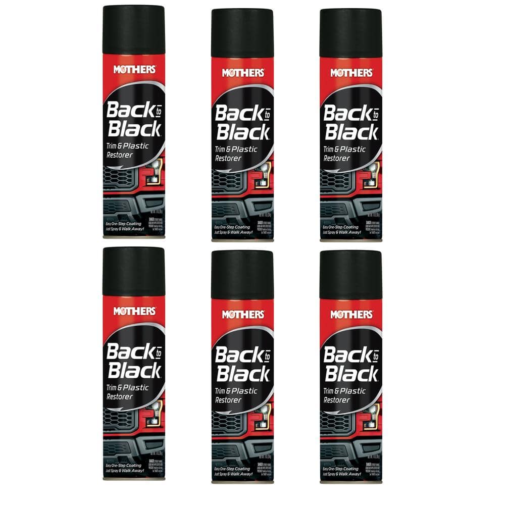 Mothers 10 oz. Back-to-Black Trim and Plastic Restorer Spray (2-Pack)