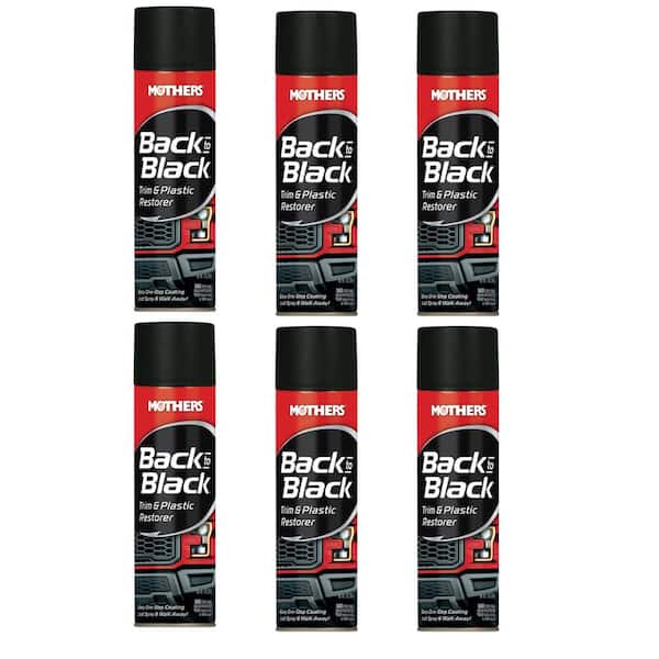 MOTHERS 10 oz. Back to Black Trim and Plastic Restorer Spray (6-Pack)  606110 - The Home Depot