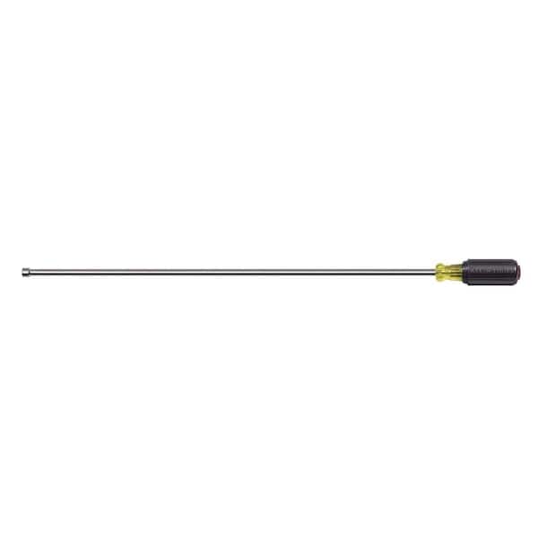 Klein Tools 1/4 Super Long Magnetic Tip Nut Driver with 18 in. Hollow Shaft- Cushion Grip Handle