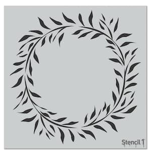 Wreath Eucalyptus Repeat Pattern Stencil