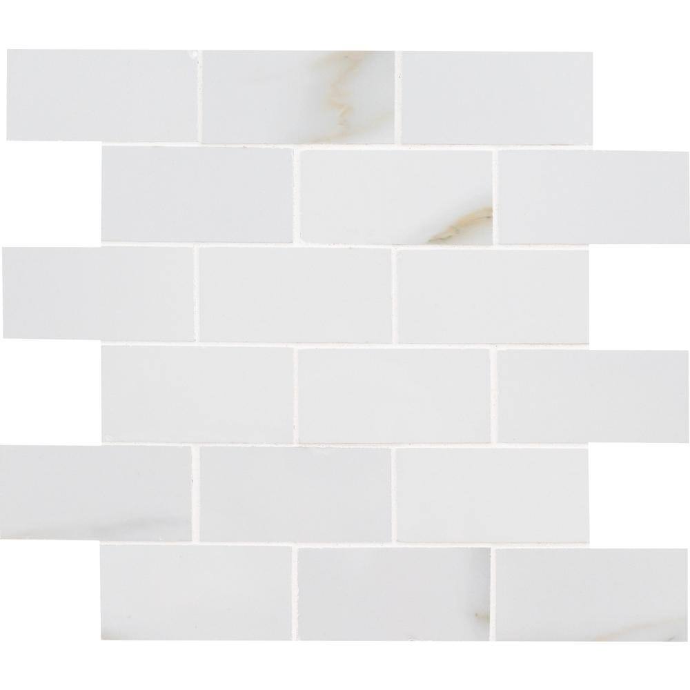 Take Home Sample - Aria Bianco 6 in. x 6 in. x 10mm Polished Porcelain Mosaic Tile price history on PriceWatchPro