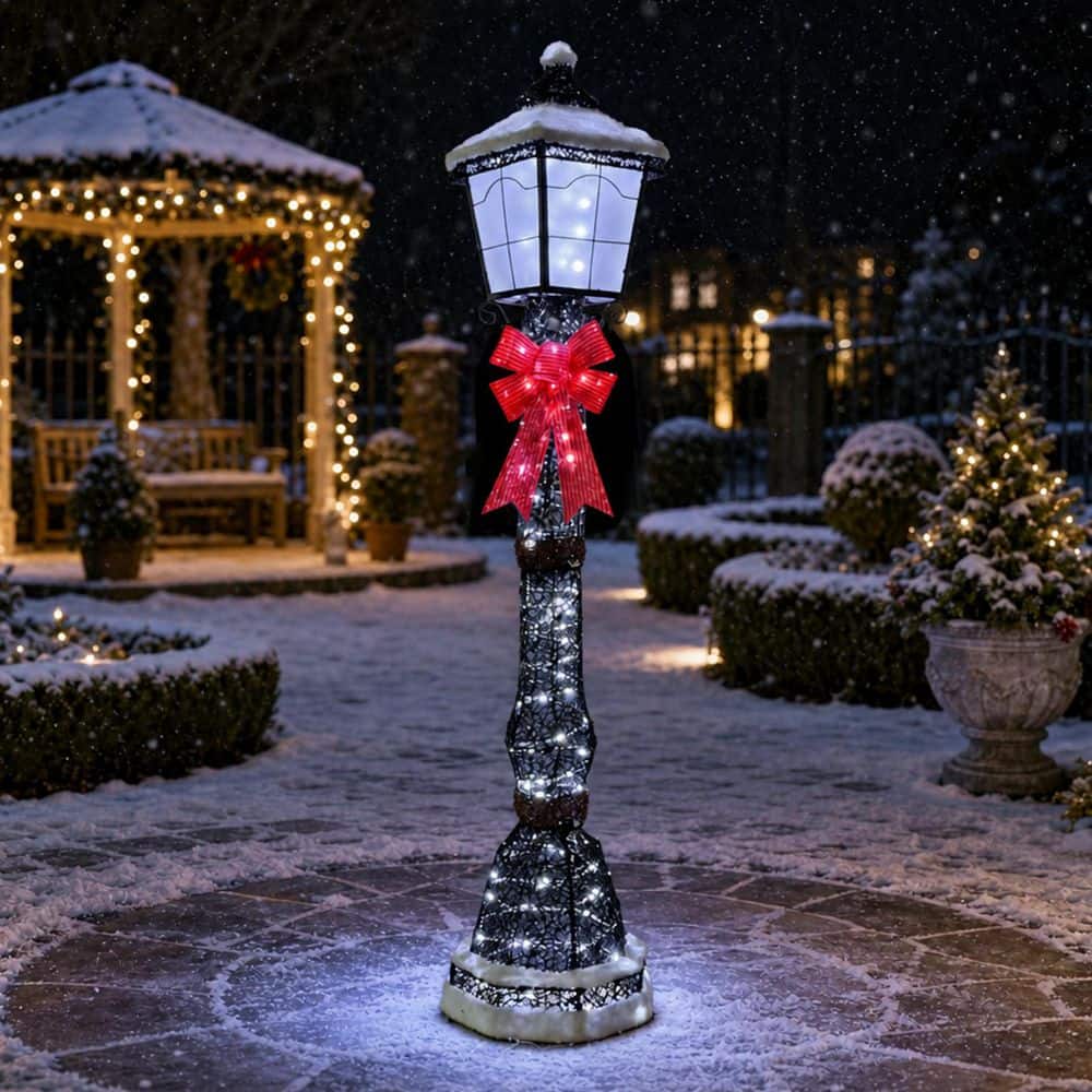 XmasランプR31-6 Starfree 60 in. H Outdoor Christmas Decoration Lamp Post Christmas