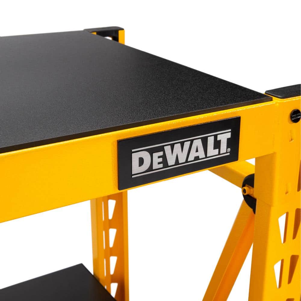 DeWalt 48" Yellow Steel 3-Shelf Adjustable Storage Rack
