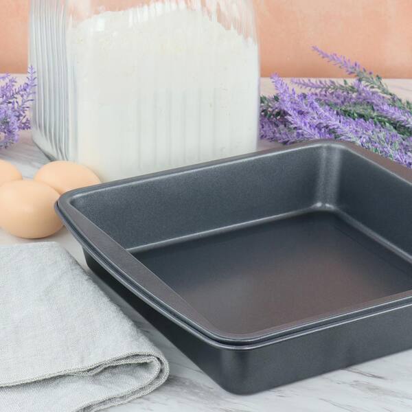 Gibson Simply Essential 9 Inch Nonstick Square Aluminum Cake Pan