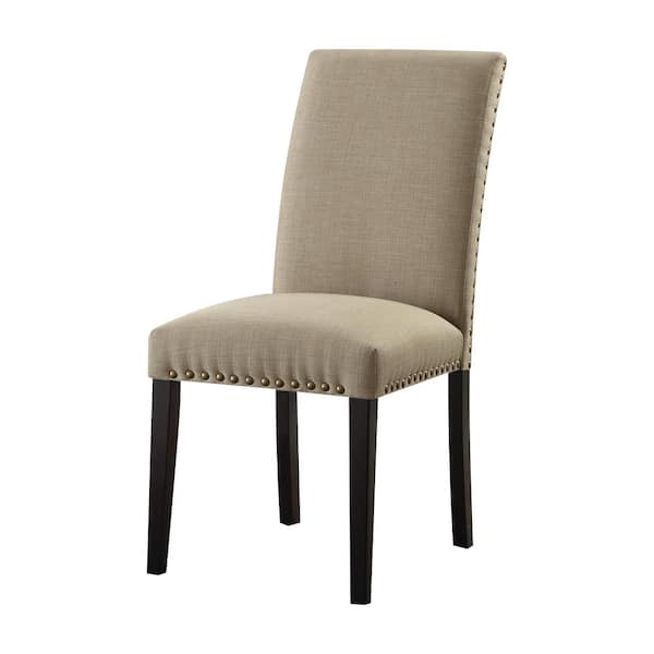 Acme Furniture Gregory Tan Linen Side Chair