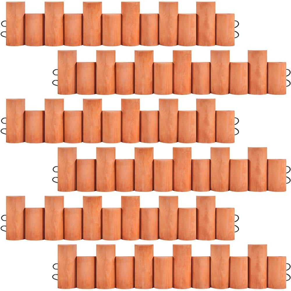 6-Pieces Outdoor Wooden Short Fences Garden Log Rolls price history on PriceWatchPro
