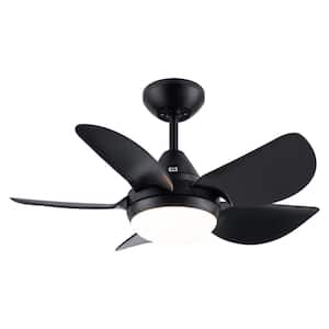 Light Pro 30 in. Indoor Integrated LED Black Smart Ceiling Fan Light with 5 ABS Blades