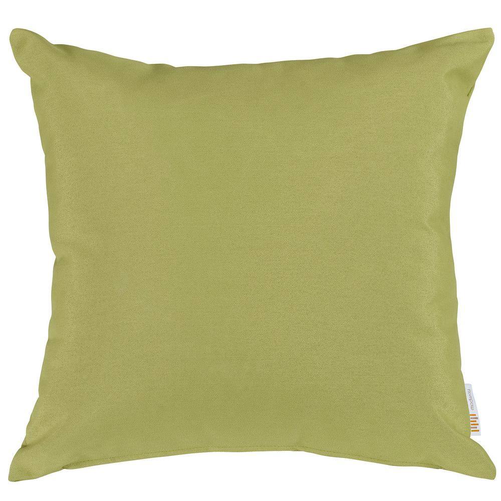 Peridot Green Medium Square Outdoor Throw Pillow Set