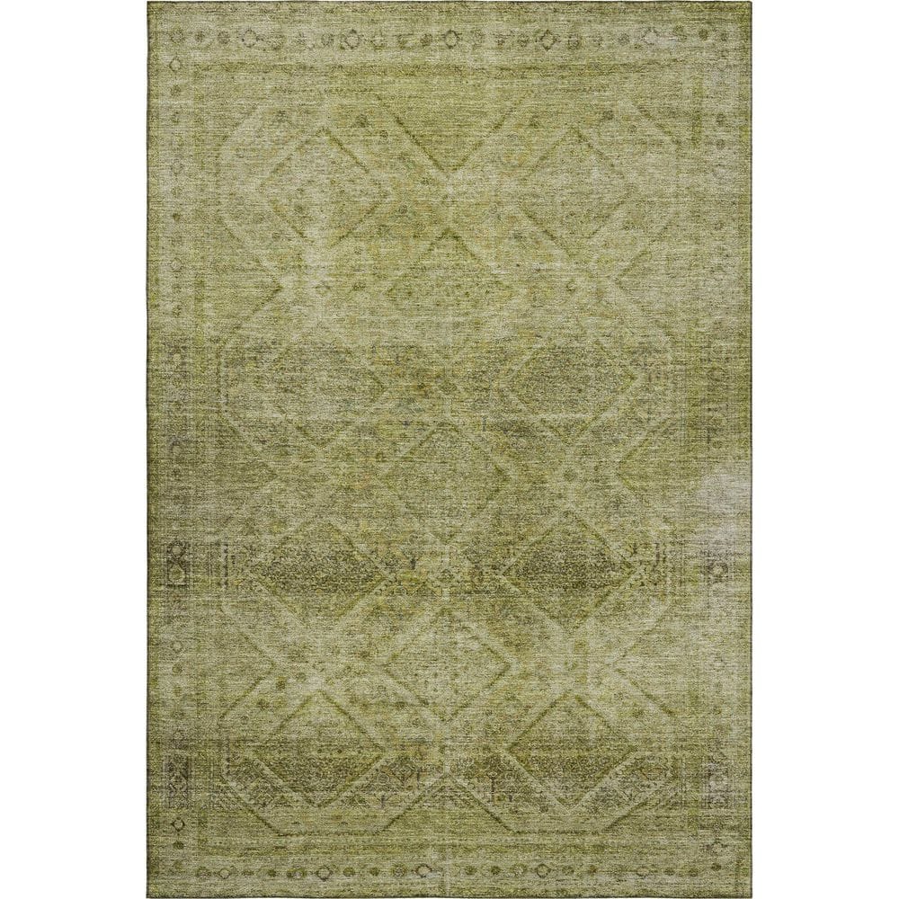 Mayfield Premium Machine Washable Abstract AMF2060 Aloe 3 ft. x 4 ft. Area Rug price history on PriceWatchPro