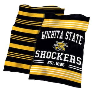 Wichita State Colorblock Plush Polyester Blanket