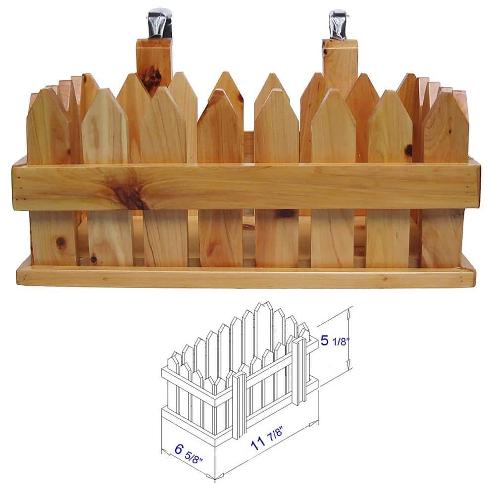 61'' Natural Oak Freestanding Soaking Bathtub with Cushion Headrest