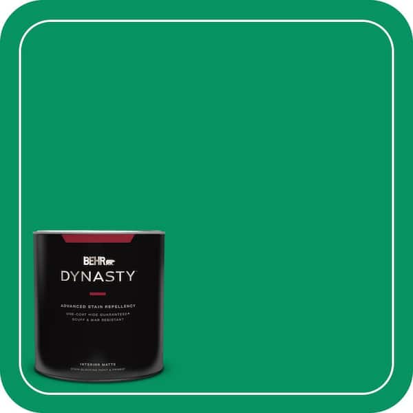BEHR DYNASTY 1 qt. #470B-6 Emerald Lake Matte Interior Stain-Blocking Paint and Primer