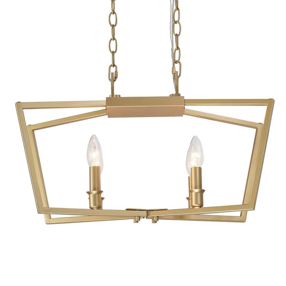 4-Light Gold Linear Chandelier price history on PriceWatchPro