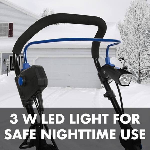 SUPERHANDY-GUT110 Walk-Behind LED Headlights & Adjustable Electric Snow  Thrower