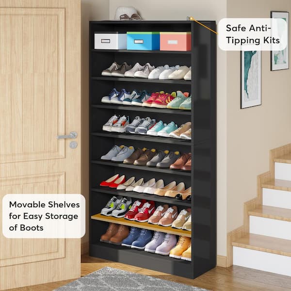Freestanding Shoe Cabinet, 9-Tier 40-45 Pairs Shoe Storage