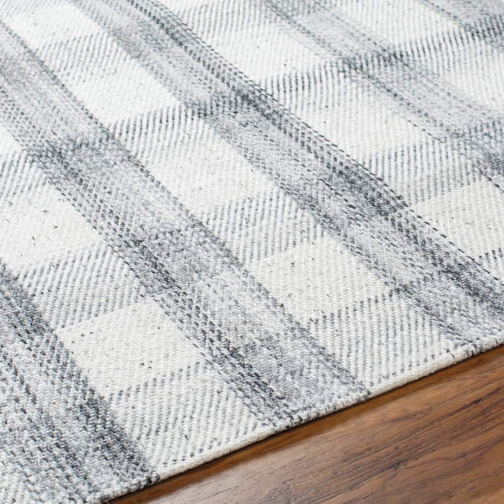 Sammy 6' x 9' Hand-Woven Plaid Wool Area Rug