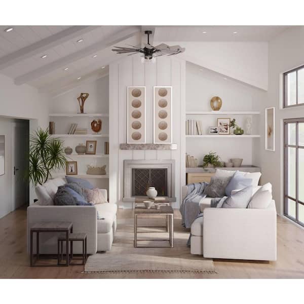 Progress Lighting Springer 52 in. Indoor Antique Nickel Farmhouse