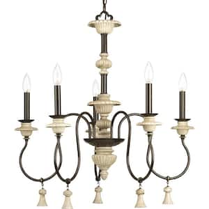 Bergamo Collection 5-Light Forged Bronze Chandelier