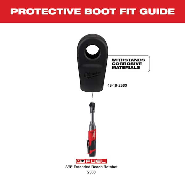 M12 FUEL 3/8 in. Rubber Extended Reach Ratchet Boot