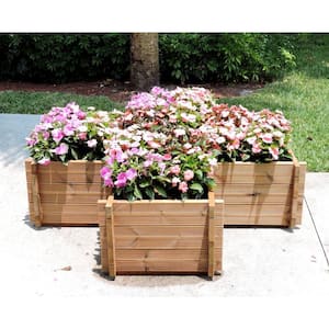 62 in. x 15 in. Wood Planter