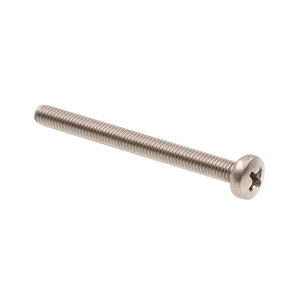 Prime-Line M4-0.7 x 45 mm Grade A2-70 Stainless Steel Phillips Drive Pan Head Metric Machine Screws (10-Pack)