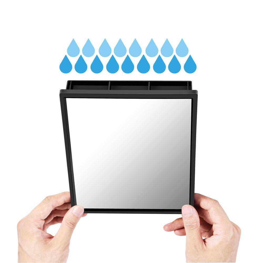 360° Rotatable Fogless Shower Shaving Mirror with Shatterproof Design