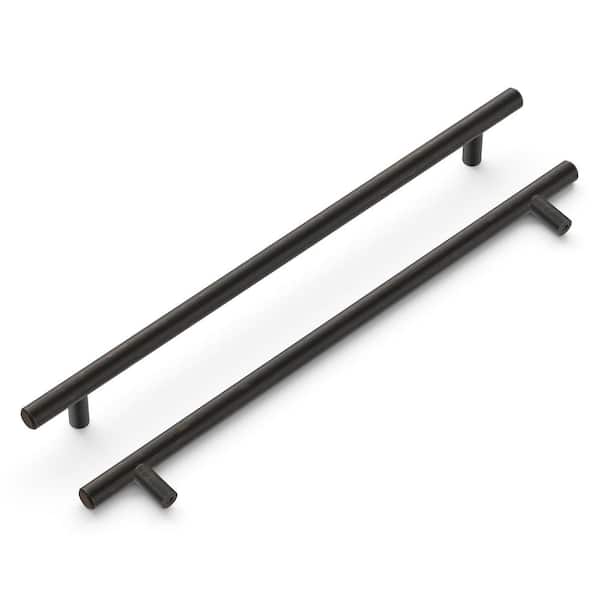 HICKORY HARDWARE Bar Pulls Collection 10-1/16 in. (256 mm) Center-to-Center Vintage Bronze Cabinet Door and Drawer Bar Pull