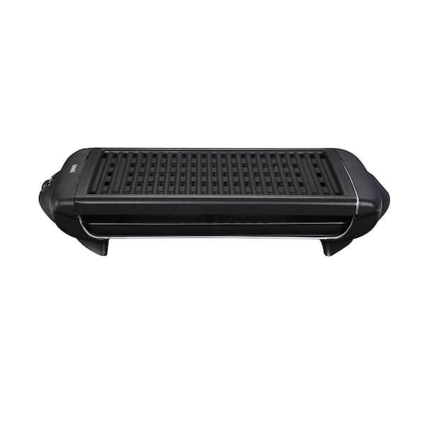 Photo 1 of 150 sq. in. Black Smokeless Non-Stick Electric Grill