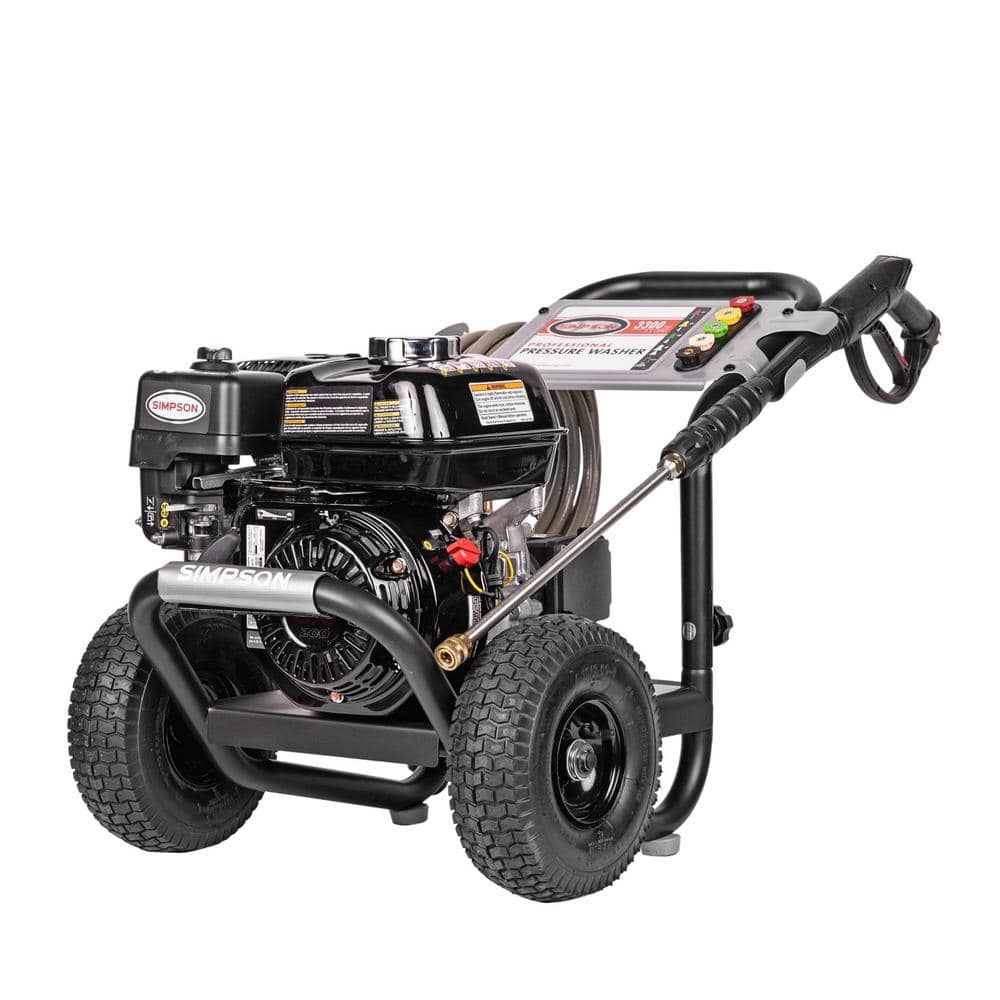 SIMPSON 3300 PSI 2.5 GPM Cold Water Gas Pressure Washer with HONDA GX200  Engine PS3228-S - The Home Depot