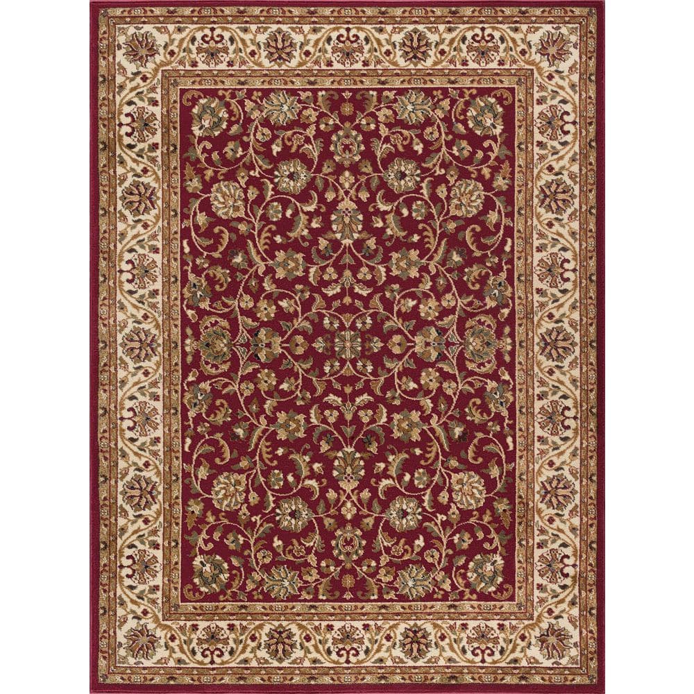 Sensation Border Red 9 ft. x 12 ft. Indoor Area Rug - thumbnail 9