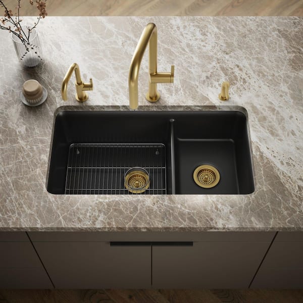 KOHLER Cairn Undermount Neoroc Granite Composite 33.5 in. Bowl