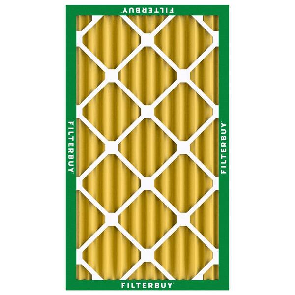 Filterbuy 14x25x4 Pleated AC Furnace Air Filter – MERV 11, Electrostatic, 4-Pack Available