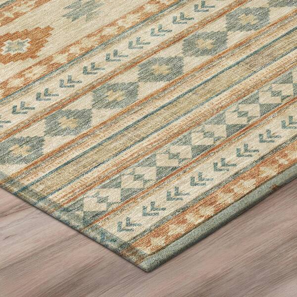 Chantille Machine Washable Indoor/Outdoor Abstract ACN3124 Cream 3 ft. x 4 ft. Area Rug