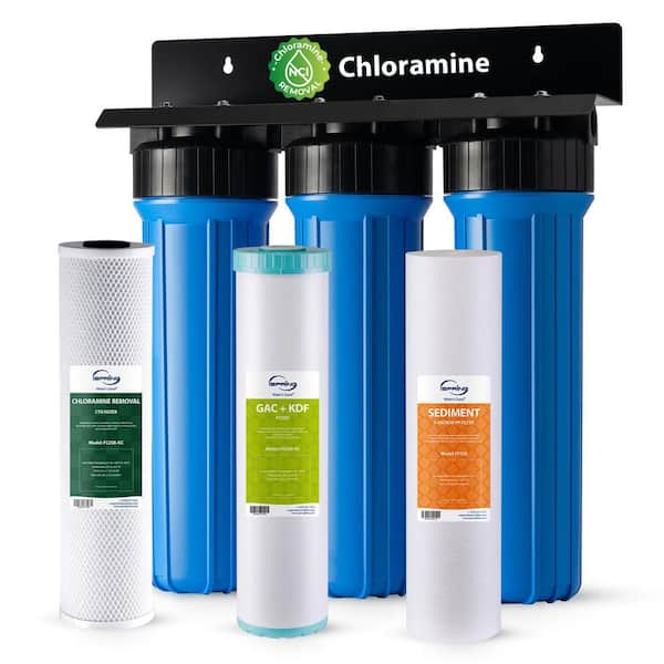 Whole House Water Filter System Reduces Chloramine, Heavy Metals, Chlorine, Sediment, Lead