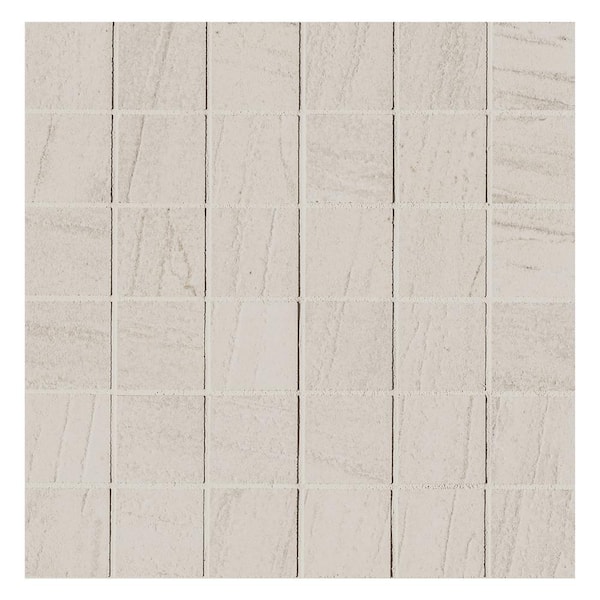 MSI Malahari White 2 in. Square 12 in. x 12 in. x 0.31 in. Lappato Porcelain Mesh-Mounted Mosaic Tile (11 sq. ft./Case)