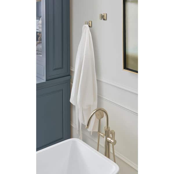 Highland Ridge Single Robe Hook in Golden Champagne