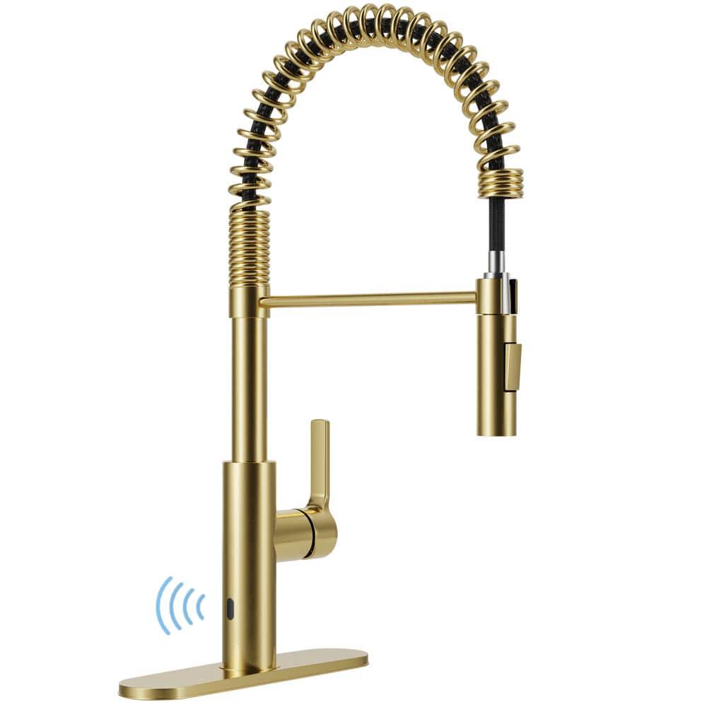 Ola Hands Free Touchless 1-Handle Pull-Down Sprayer Kitchen Faucet with Mot